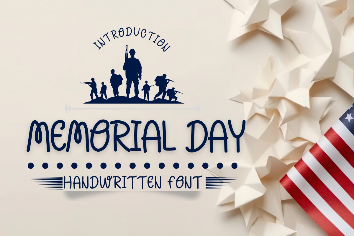 Ejemplo de fuente Memorial Day Regular
