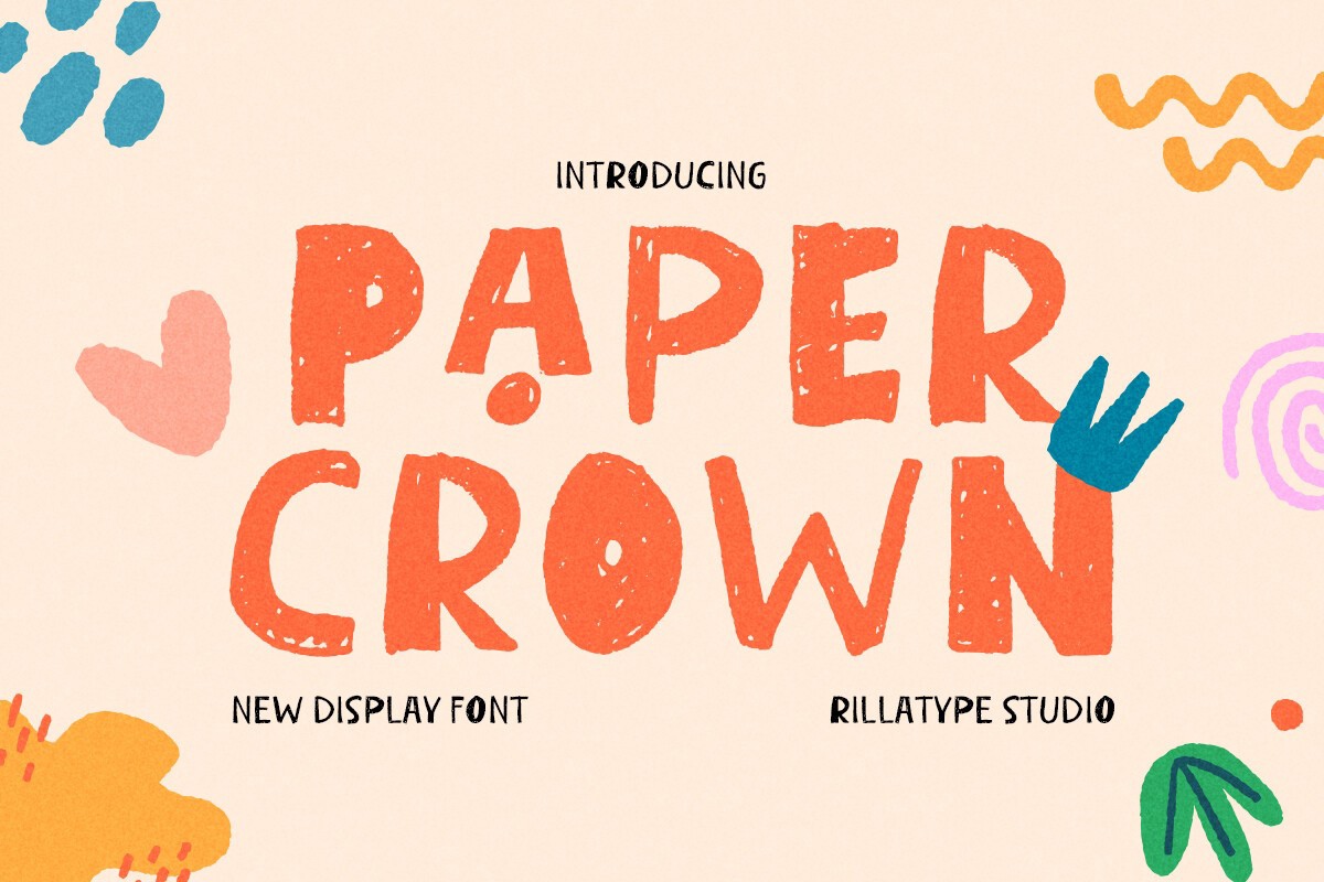 Ejemplo de fuente RL Paper Crown Regular