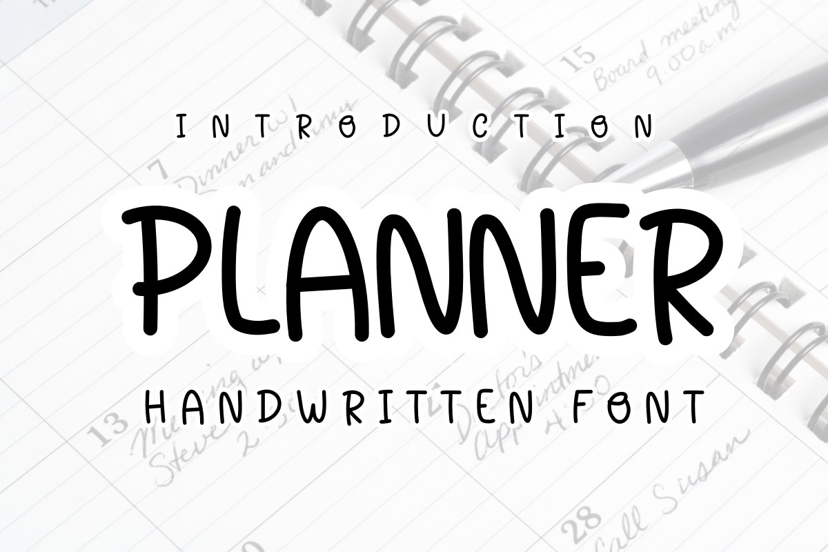 Ejemplo de fuente Planner Regular