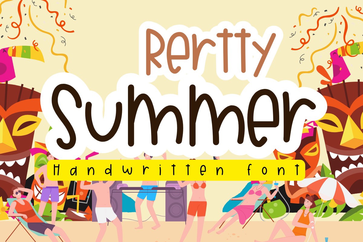 Ejemplo de fuente Rertty Summer Regular