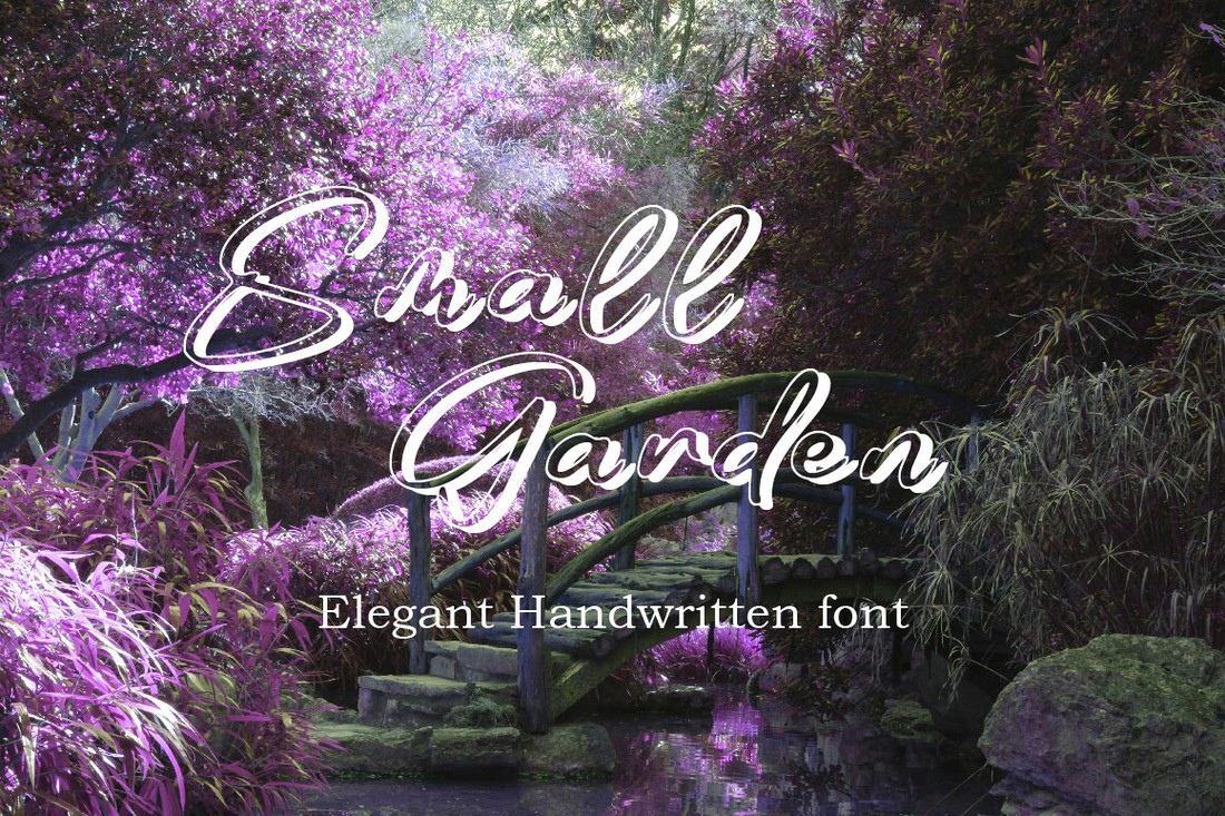 Ejemplo de fuente Small Garden Regular