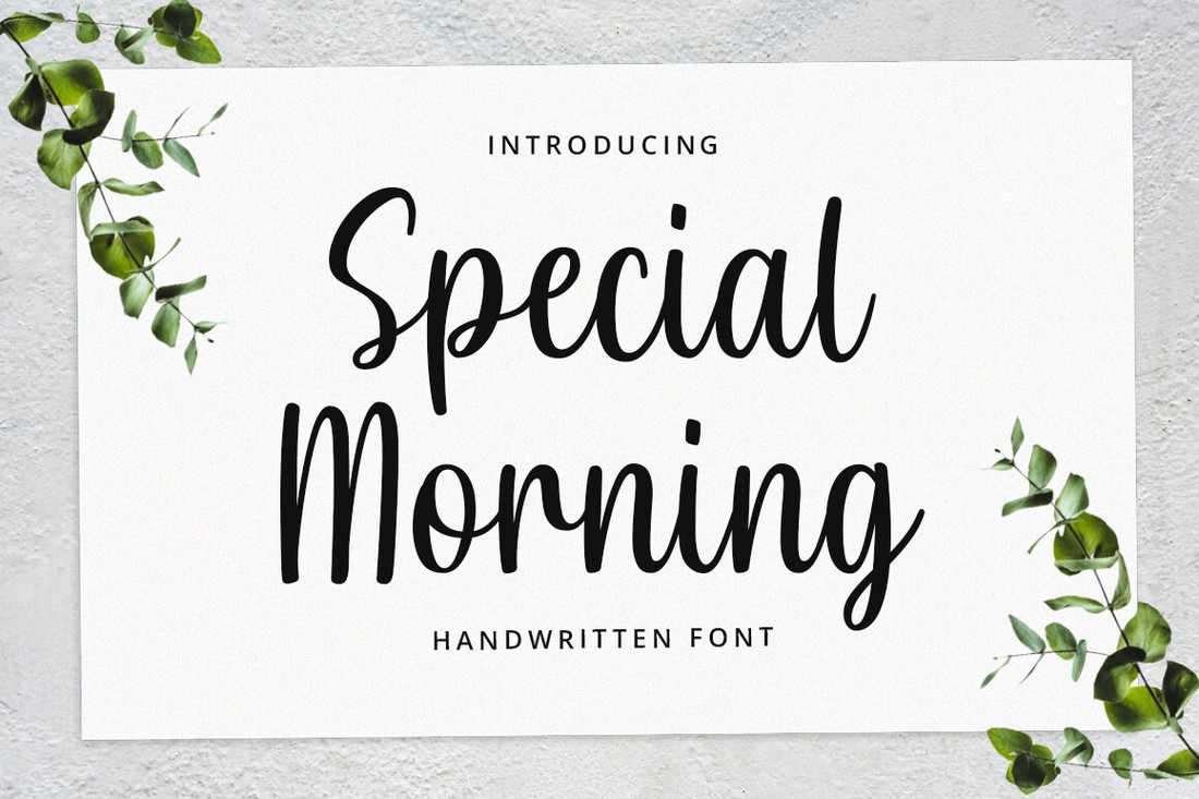 Ejemplo de fuente Special Morning Regular