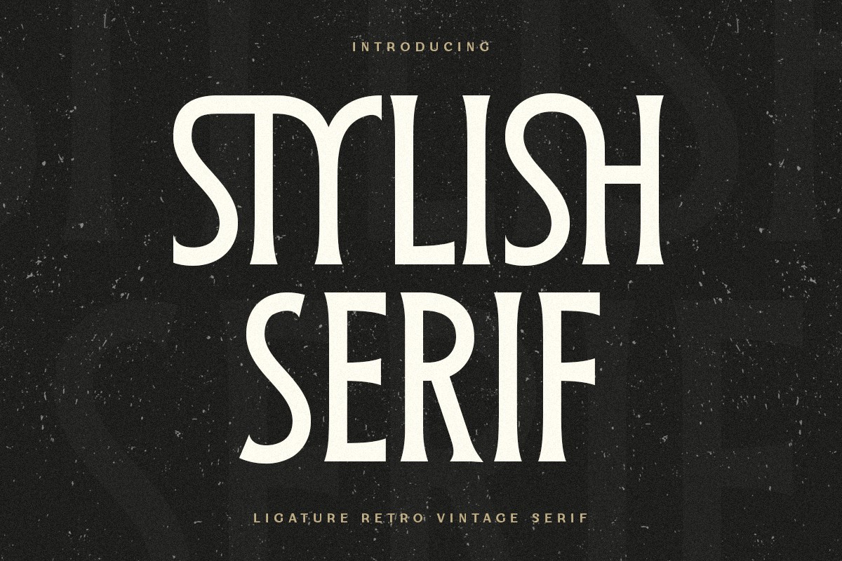 Ejemplo de fuente Stylish Serif Regular