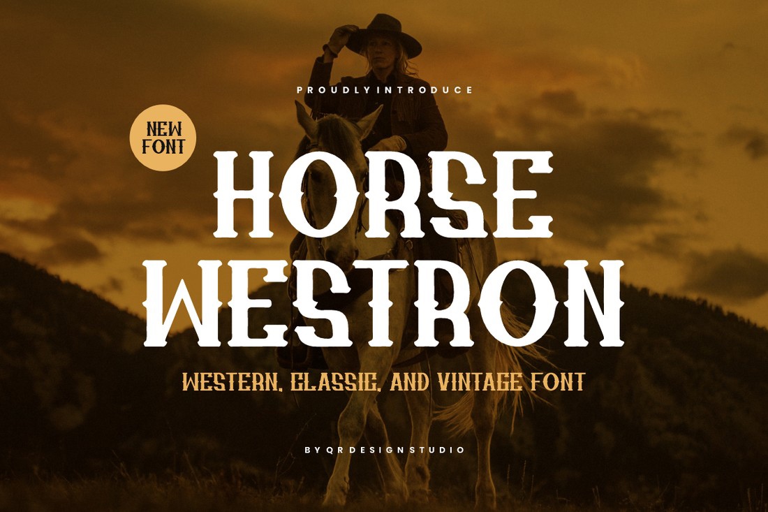 Ejemplo de fuente Horse Westron Regular
