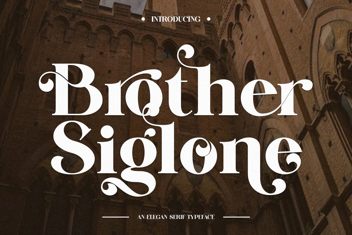 Ejemplo de fuente Brother Siglone Regular