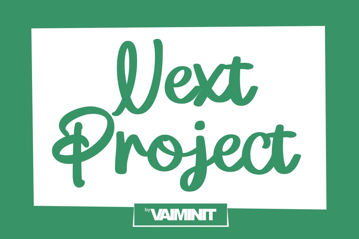 Ejemplo de fuente Next Project Regular