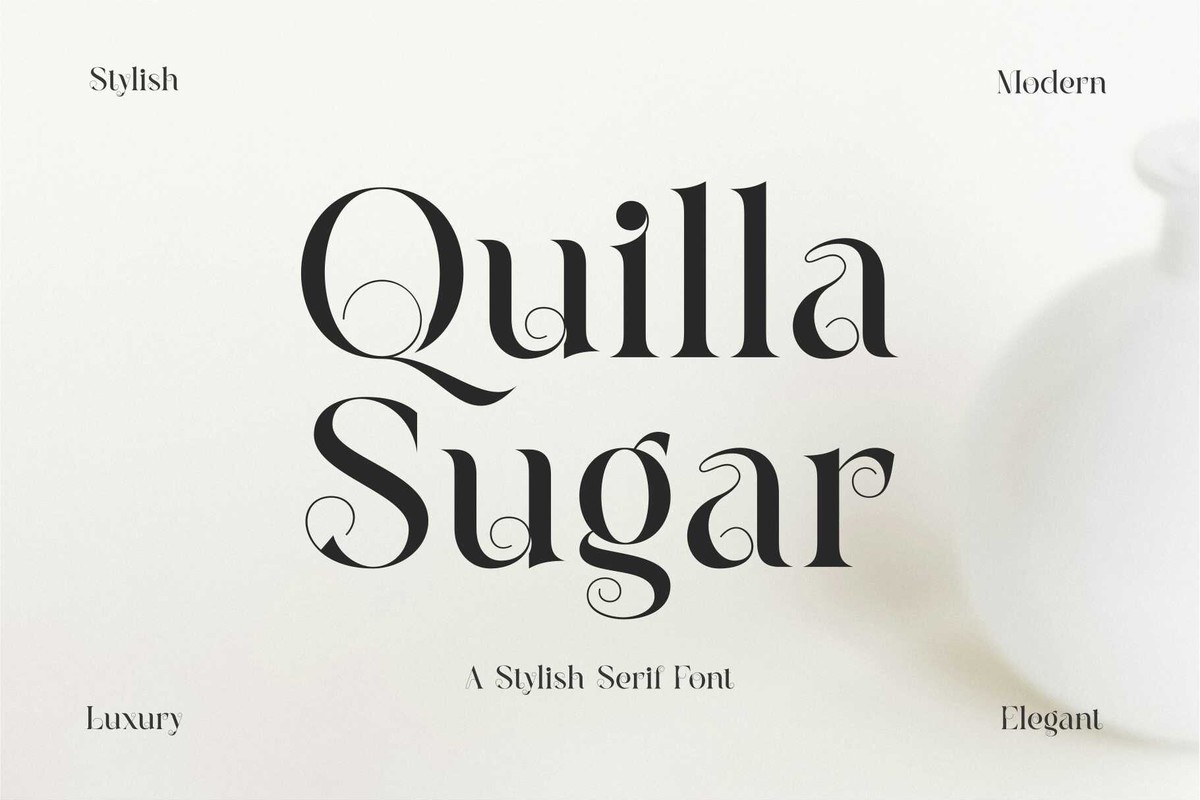 Ejemplo de fuente Quilla Sugar Regular