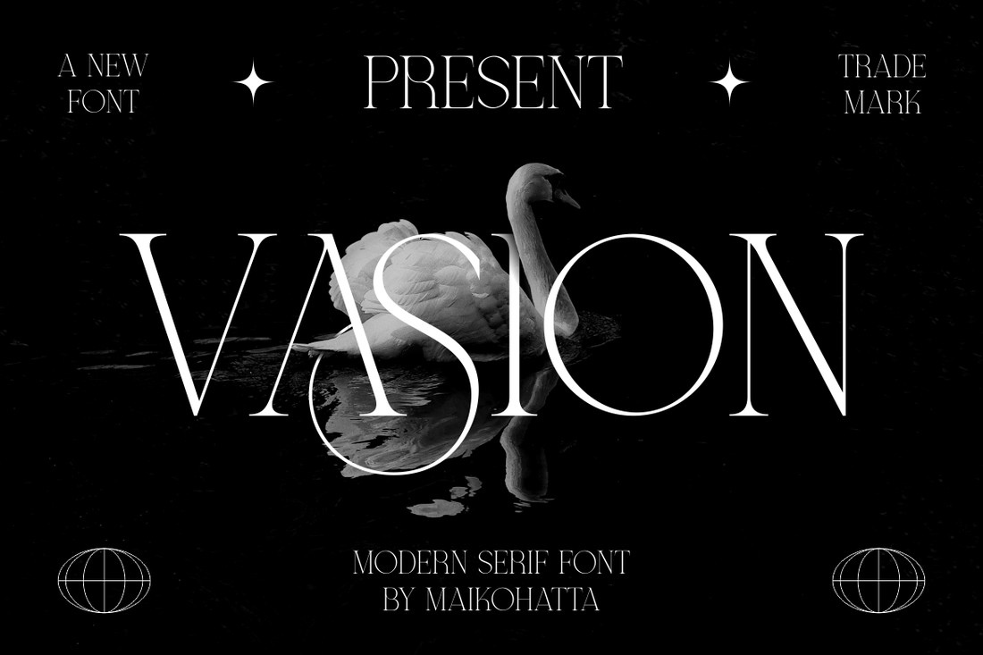 Ejemplo de fuente Vasion Regular
