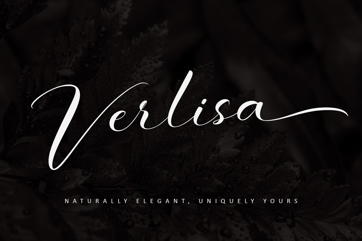 Ejemplo de fuente Verlisa Regular