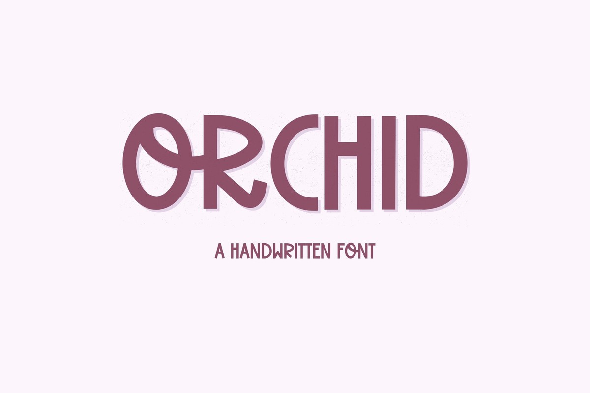 Ejemplo de fuente Orchid Regular