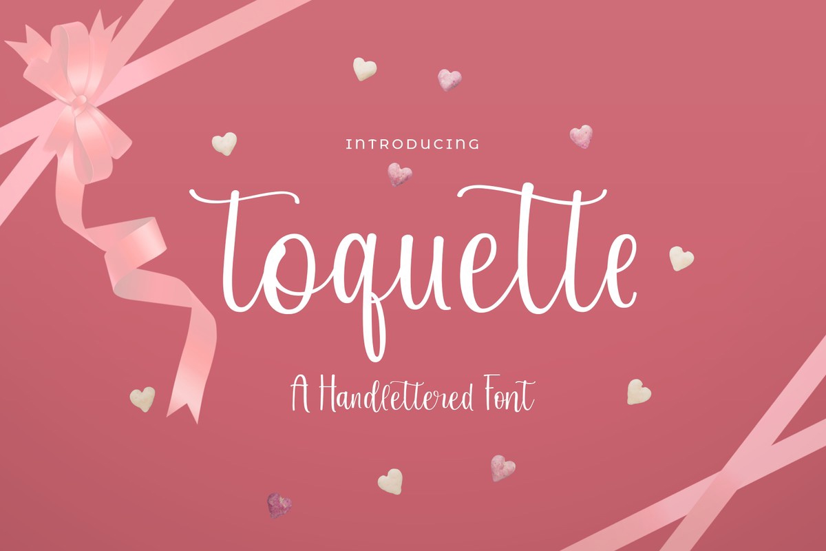 Ejemplo de fuente Toquette Regular