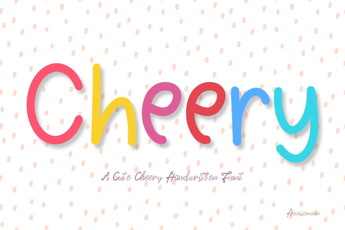 Ejemplo de fuente Cheery Regular