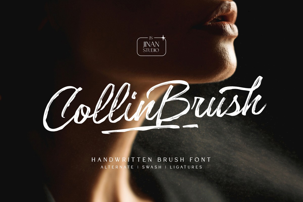 Ejemplo de fuente Collinbrush Regular