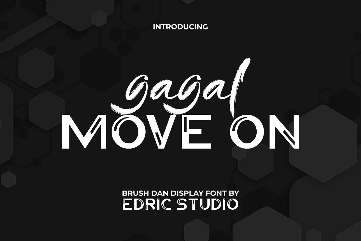 Ejemplo de fuente Gagal Move on Regular
