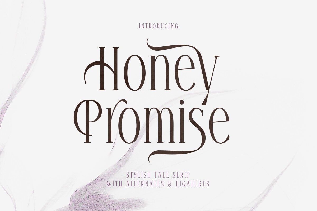 Ejemplo de fuente Honey Promise Regular