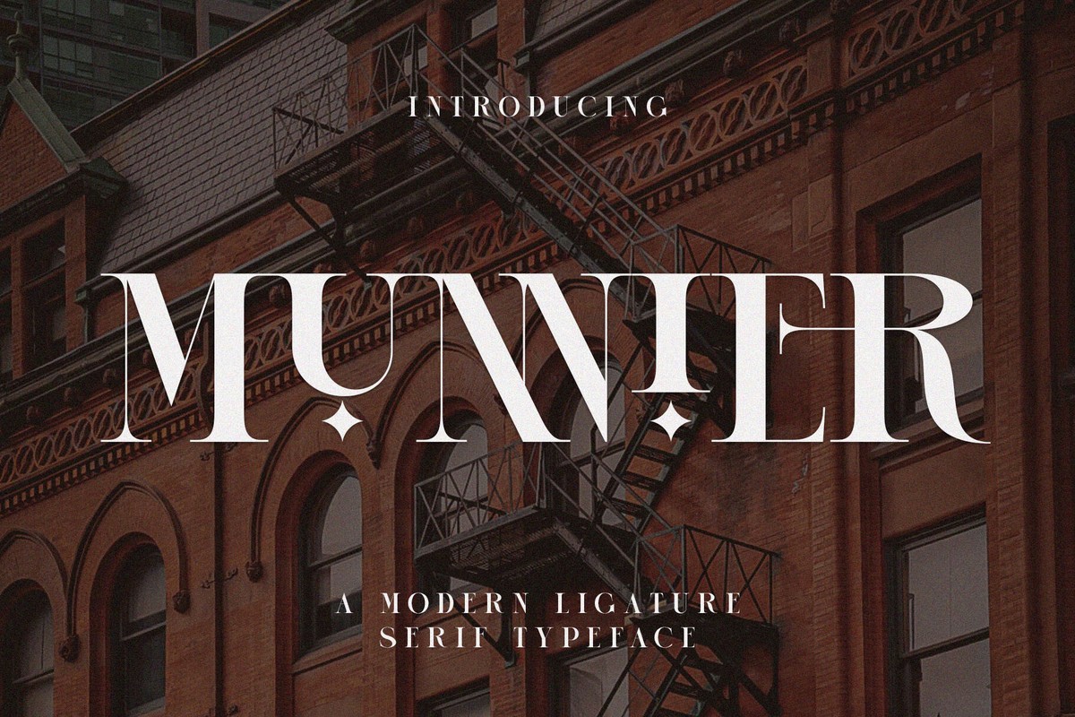 Ejemplo de fuente Munnier Regular