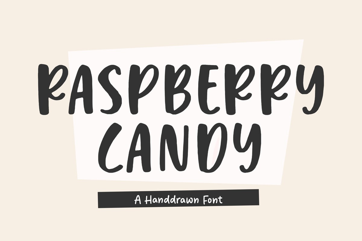 Ejemplo de fuente Raspberry Candy Regular