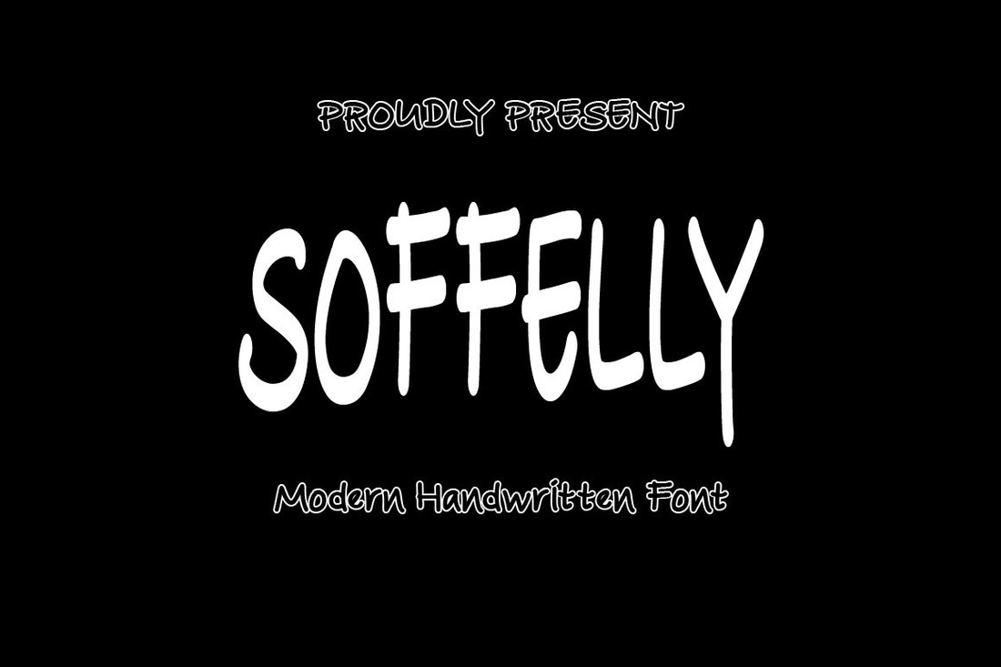 Ejemplo de fuente Soffelly Regular