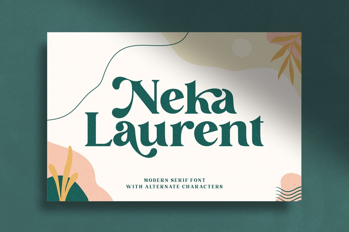 Ejemplo de fuente Neka Laurent Regular