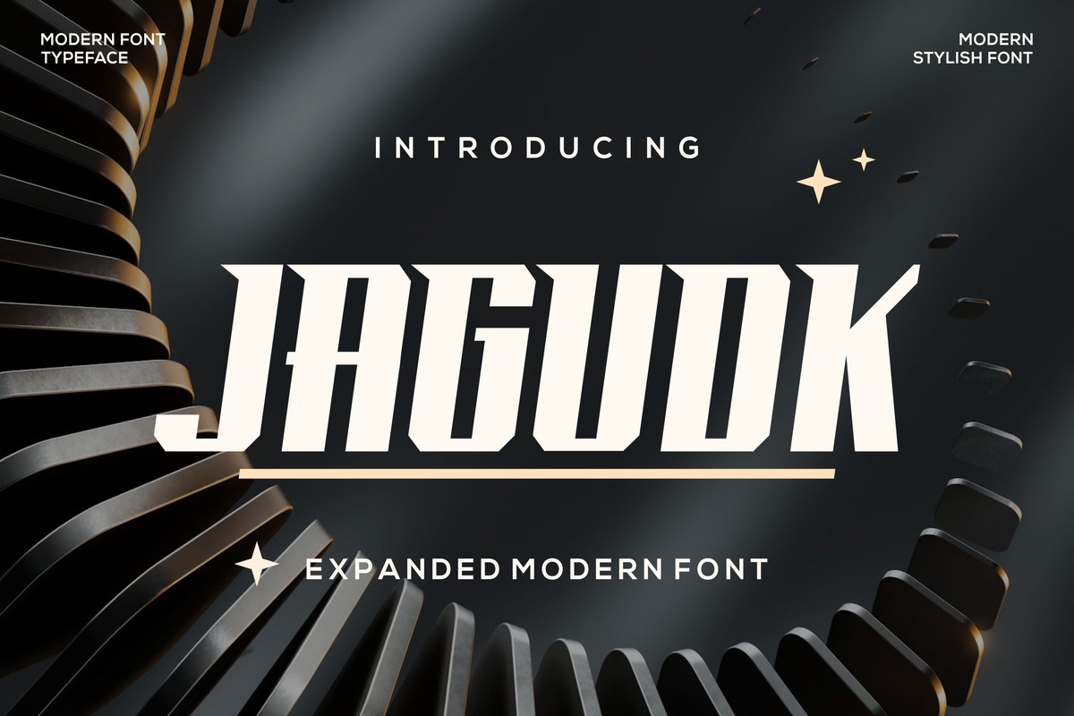 Ejemplo de fuente Jagudk Regular