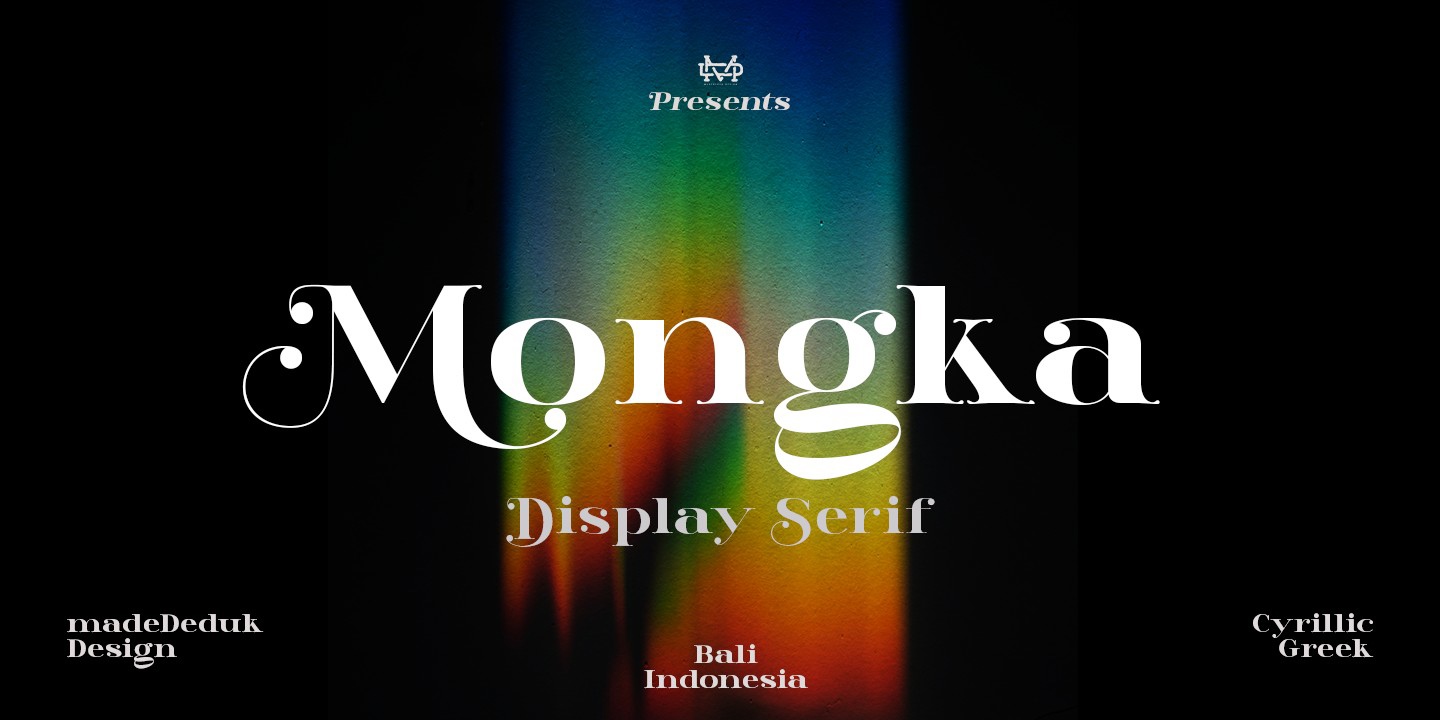 Ejemplo de fuente Mongka Regular