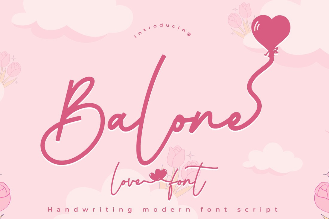 Ejemplo de fuente Balone Regular