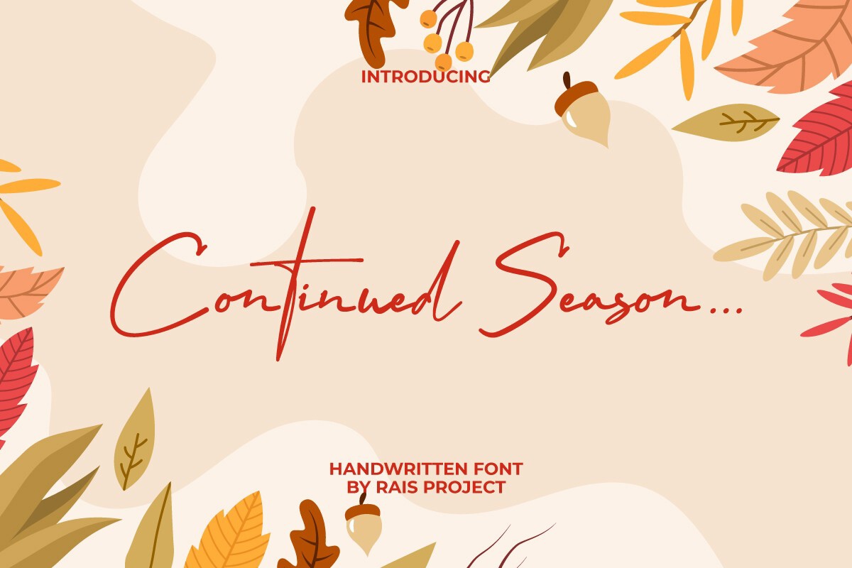 Ejemplo de fuente Continued Season Regular