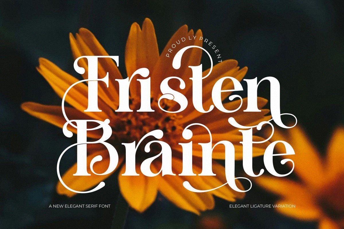 Ejemplo de fuente Fristen Brainte Regular