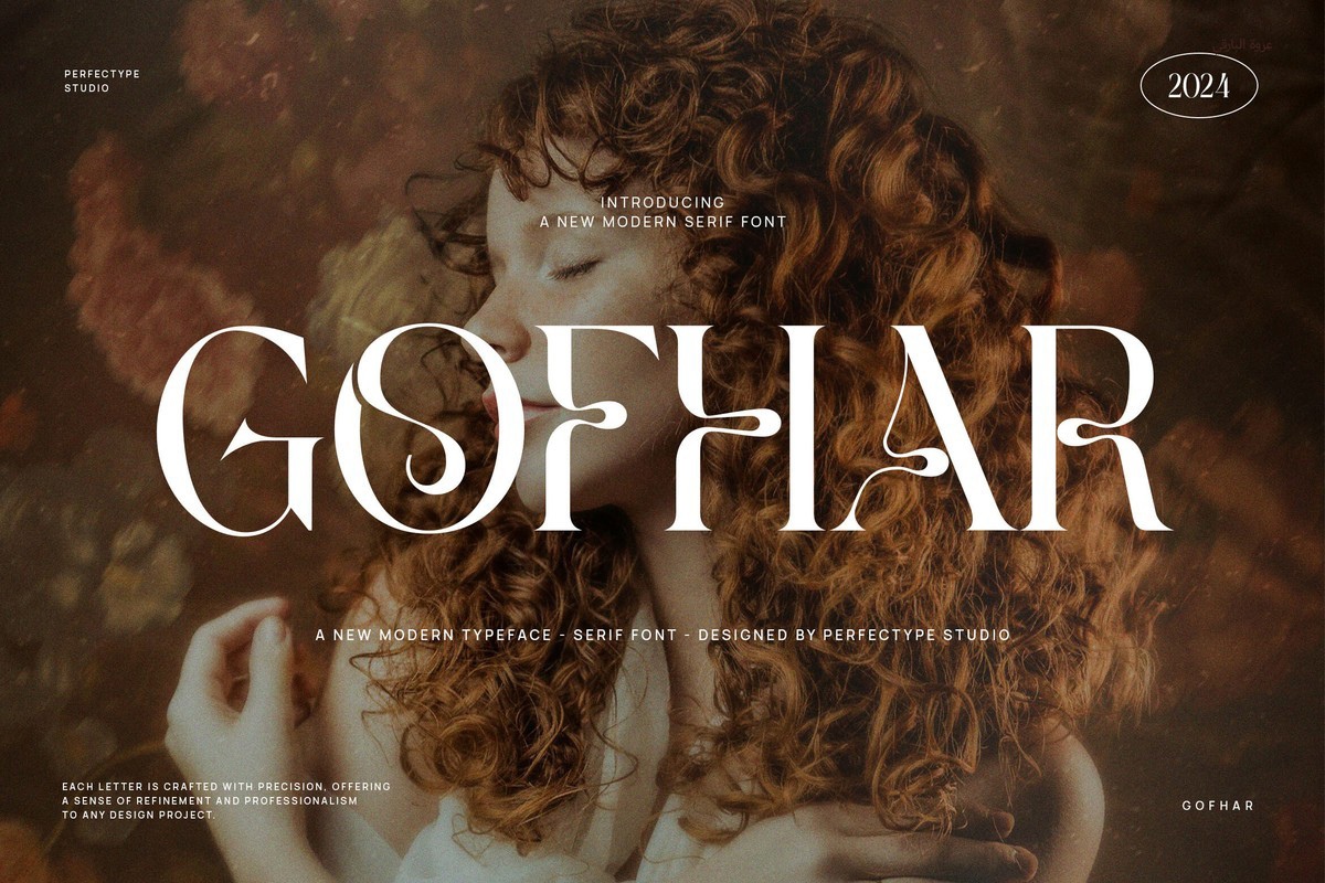 Ejemplo de fuente Gofhar Regular