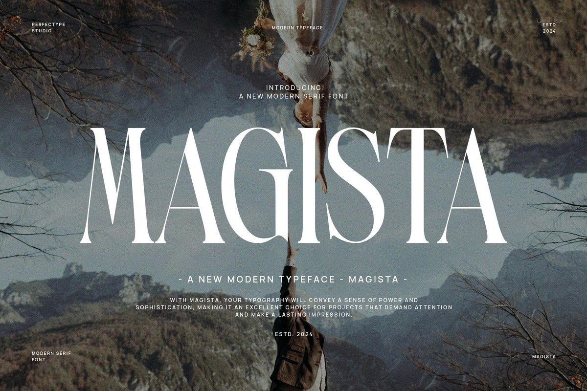 Ejemplo de fuente Magista Regular