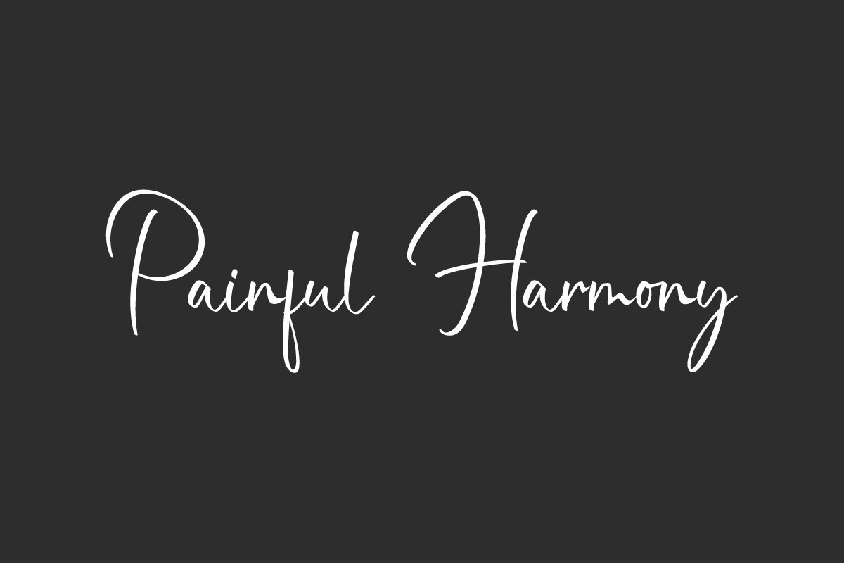 Ejemplo de fuente Painful Harmony Regular