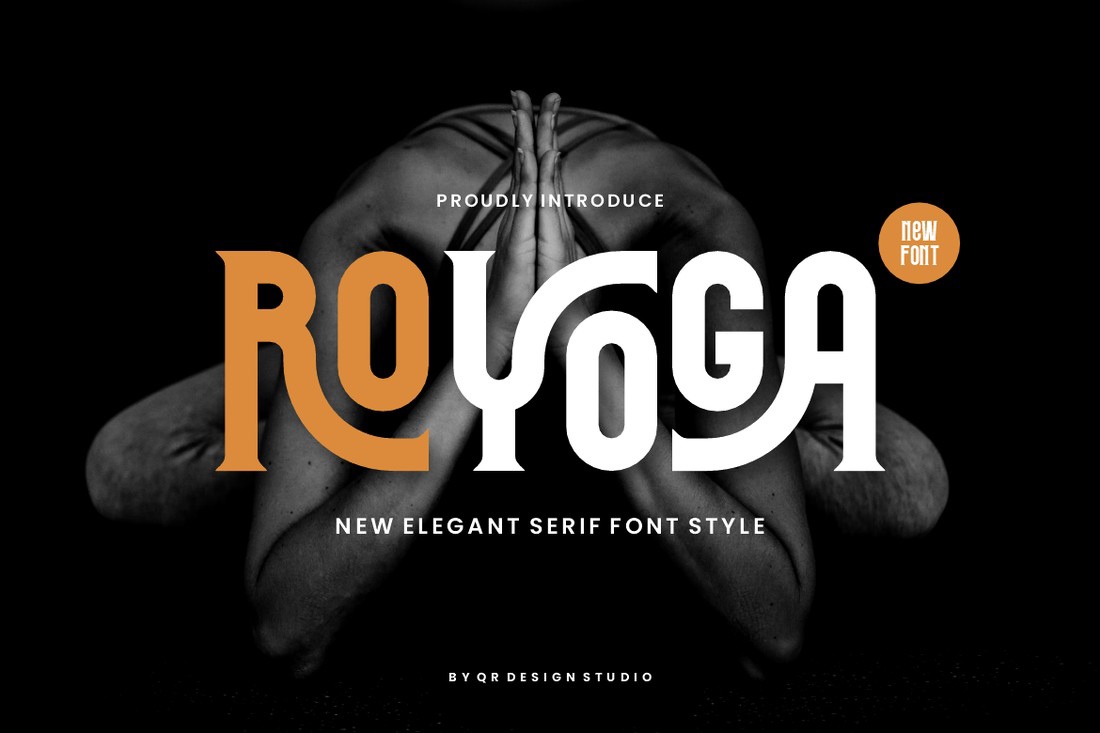 Ejemplo de fuente Royoga Regular