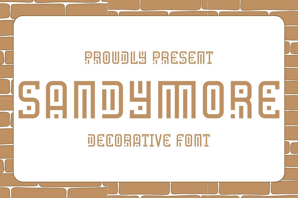 Ejemplo de fuente Sandymore Regular