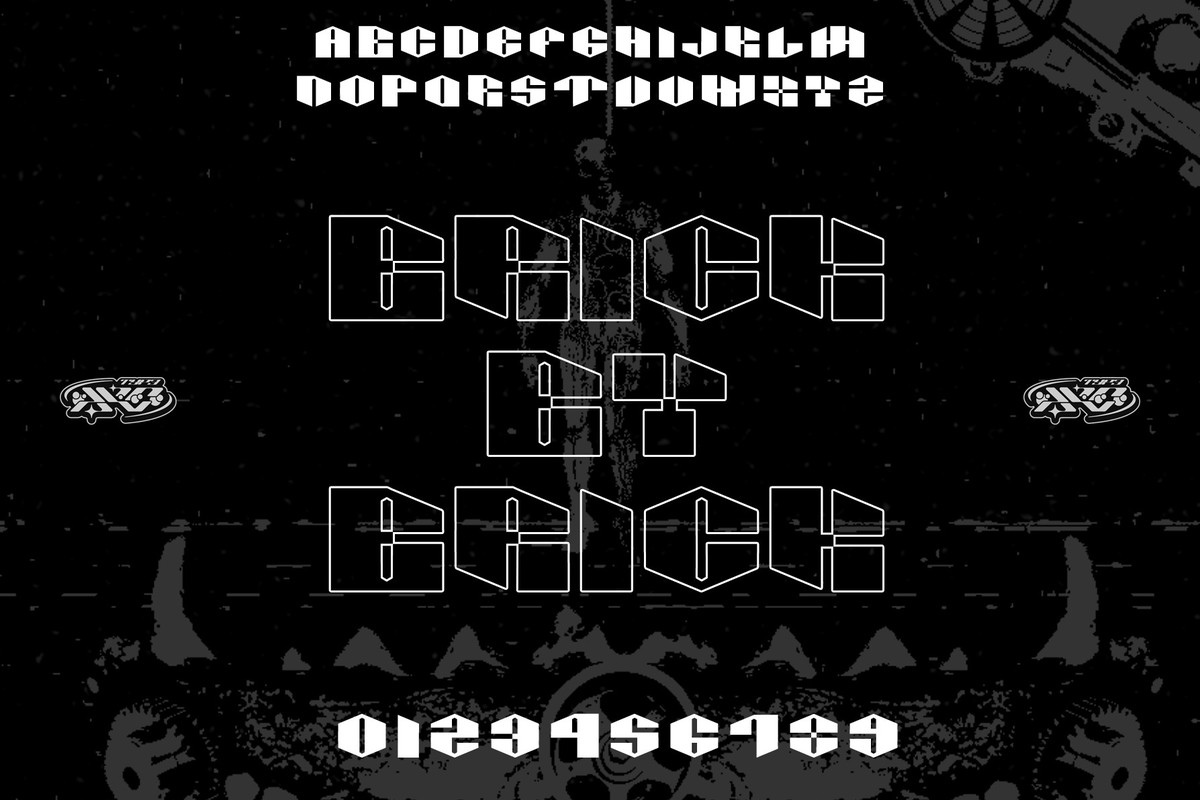 Ejemplo de fuente Brick by Brick Regular