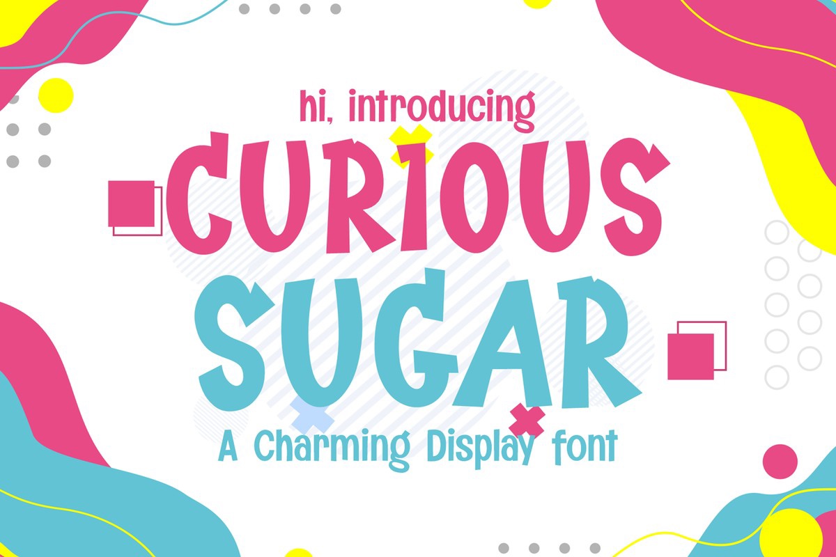 Ejemplo de fuente Curious Sugar Regular