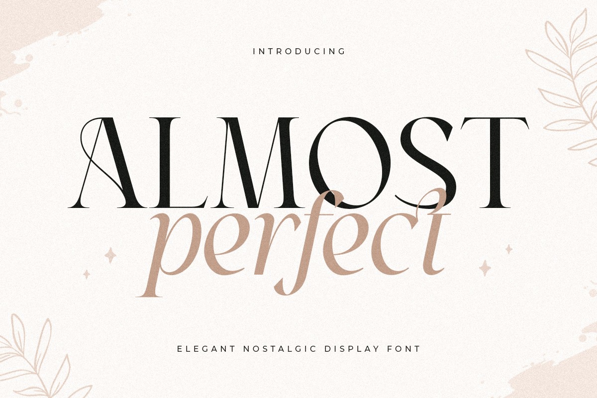 Ejemplo de fuente Almost Italic