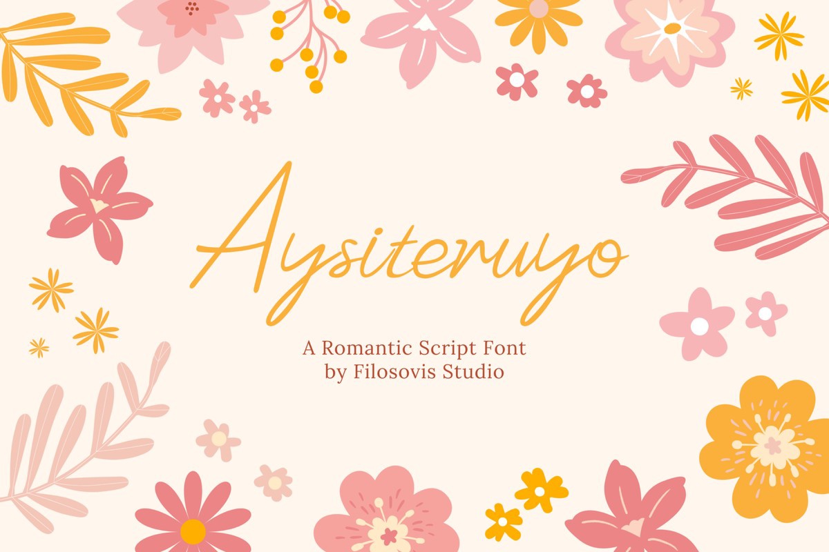 Ejemplo de fuente Aysiteruyo Regular