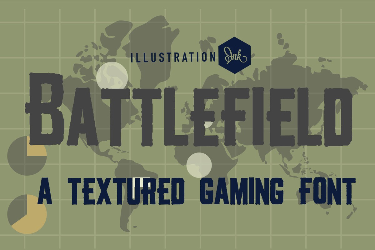 Ejemplo de fuente PN Battlefield Regular