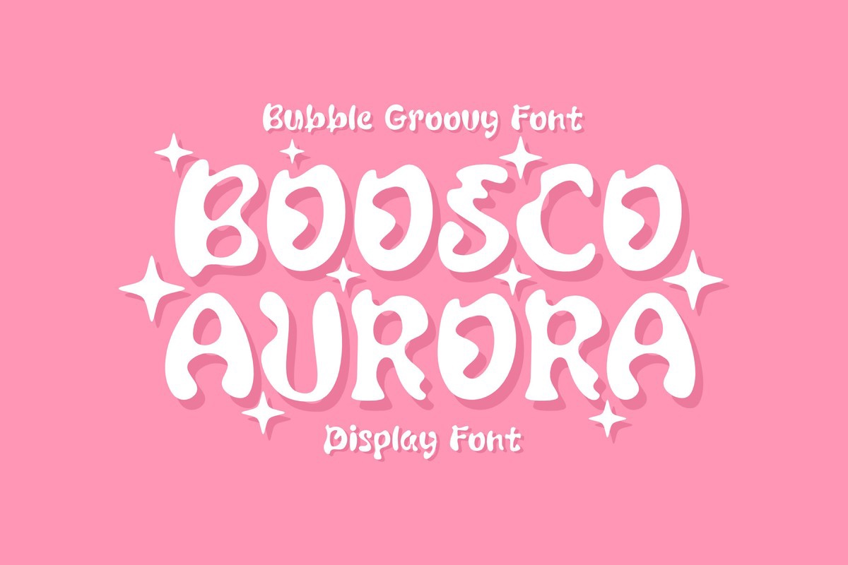 Ejemplo de fuente Boosco Aurora Regular