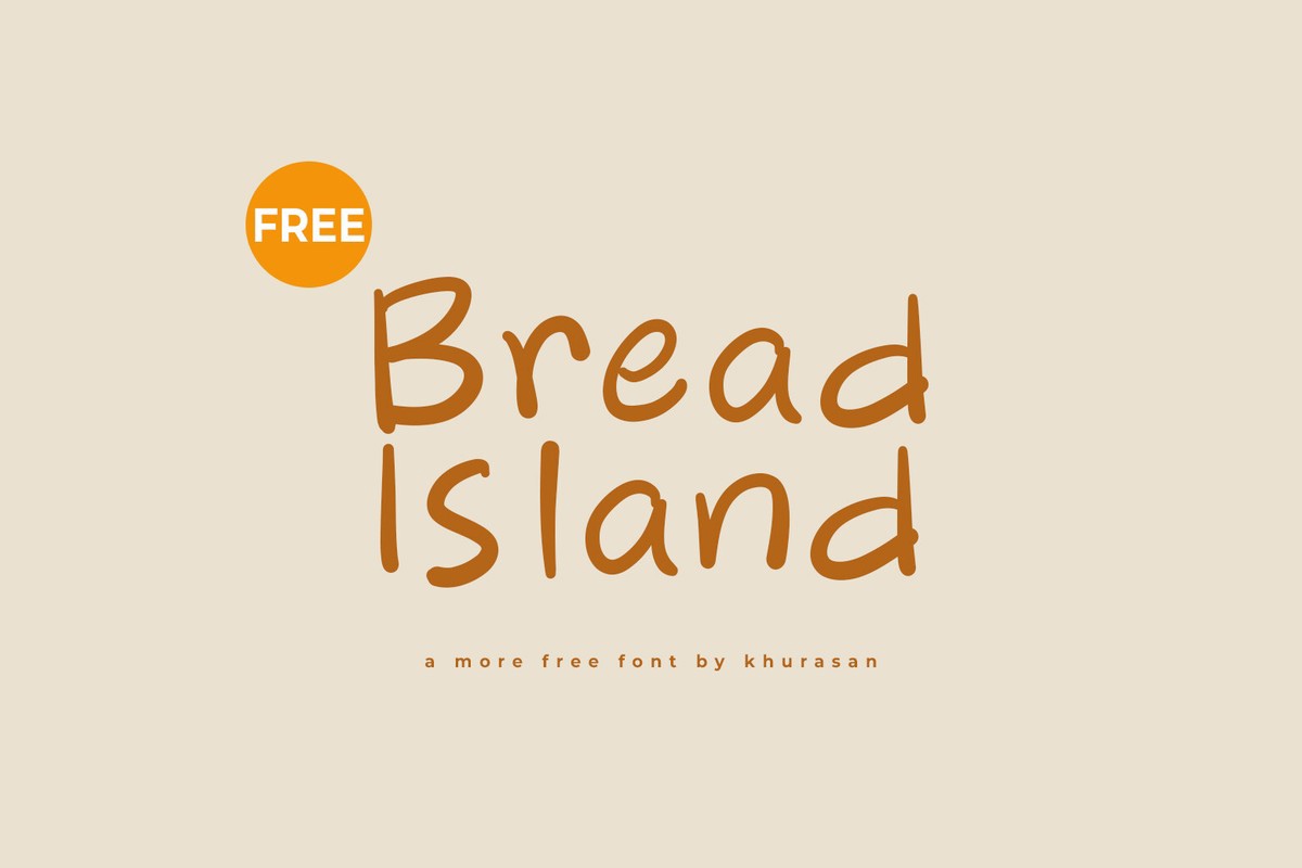 Ejemplo de fuente Bread Island Regular