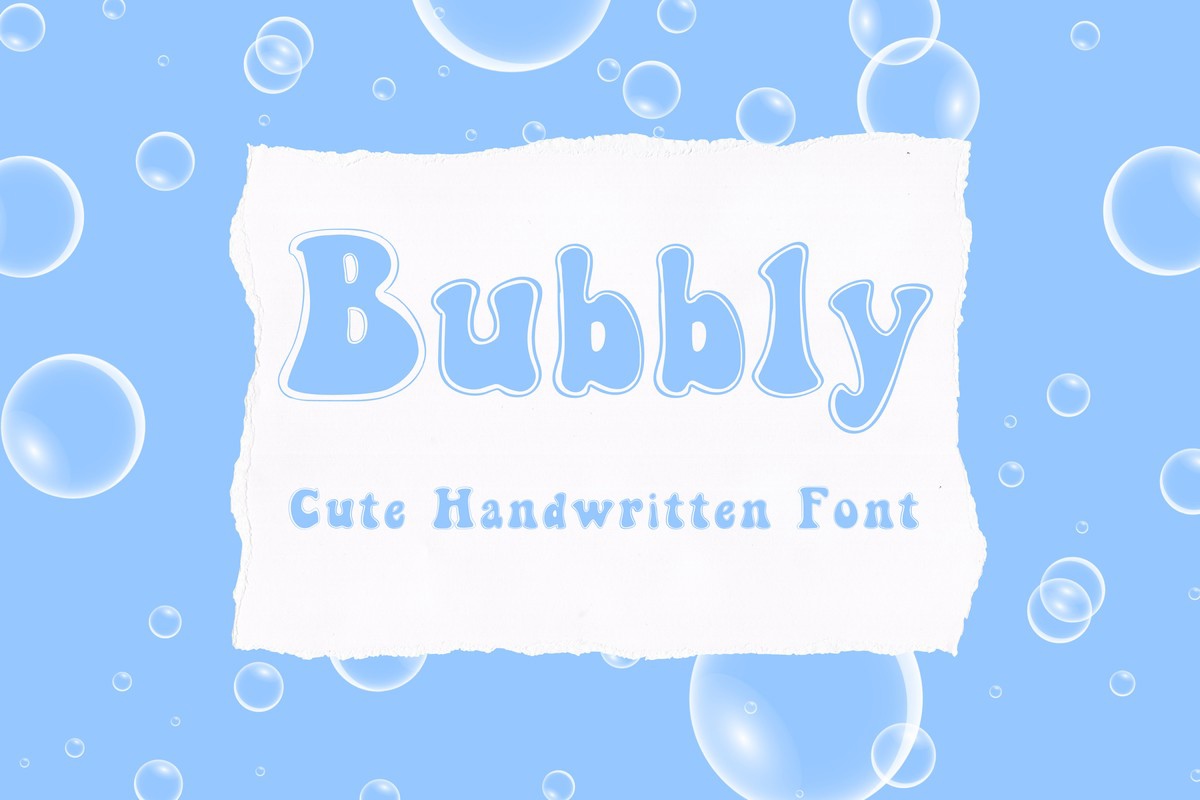 Ejemplo de fuente Bubbly Regular