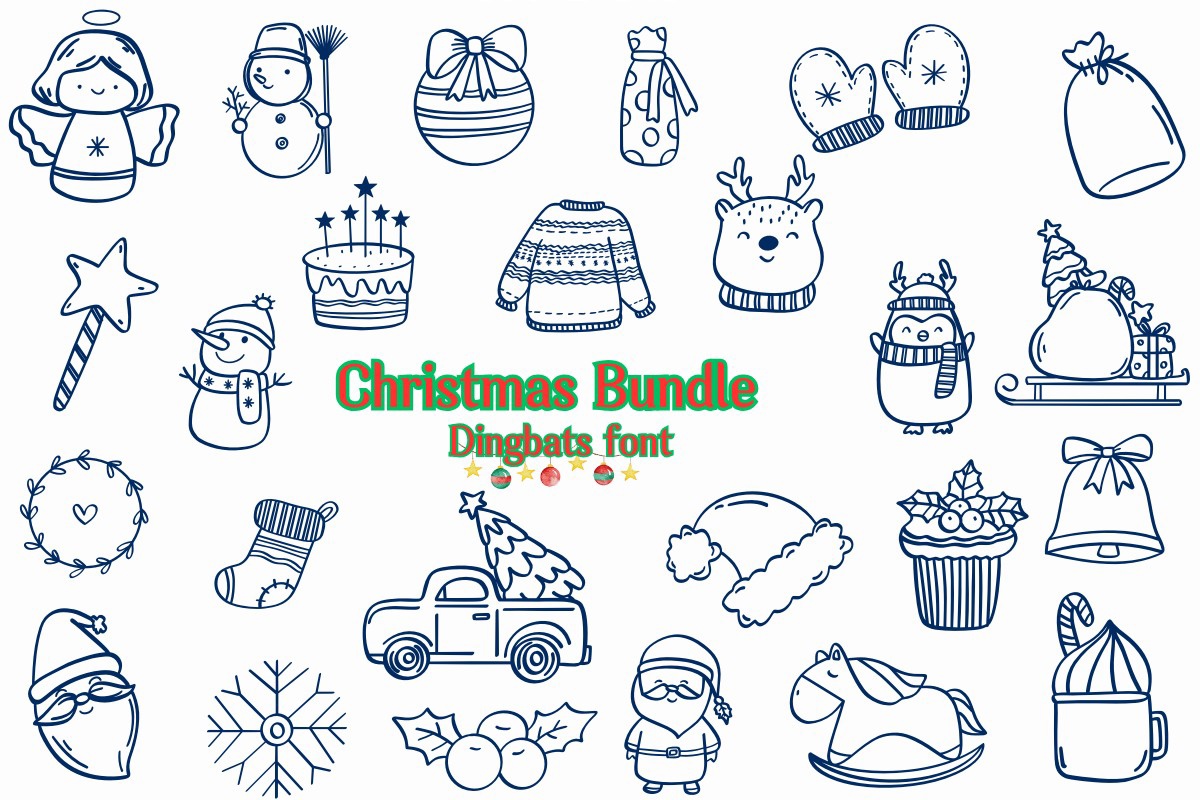 Ejemplo de fuente Christmas Bundle Regular