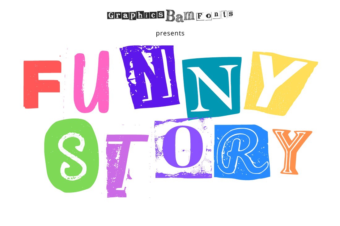 Ejemplo de fuente Funny Story Regular