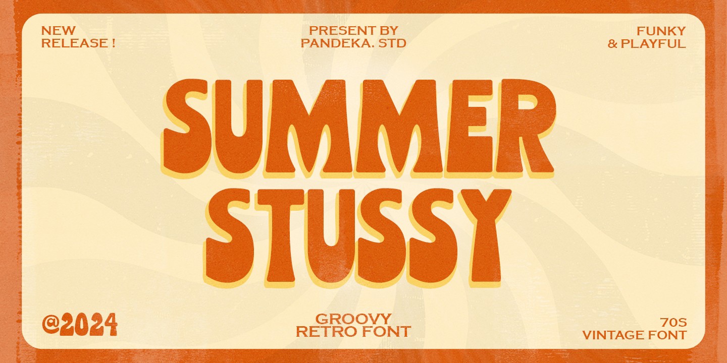 Ejemplo de fuente Summer Stussy Regular