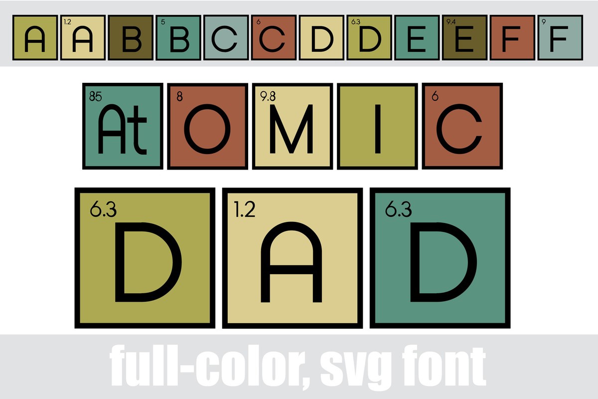 Ejemplo de fuente Atomic Dad CF Regular