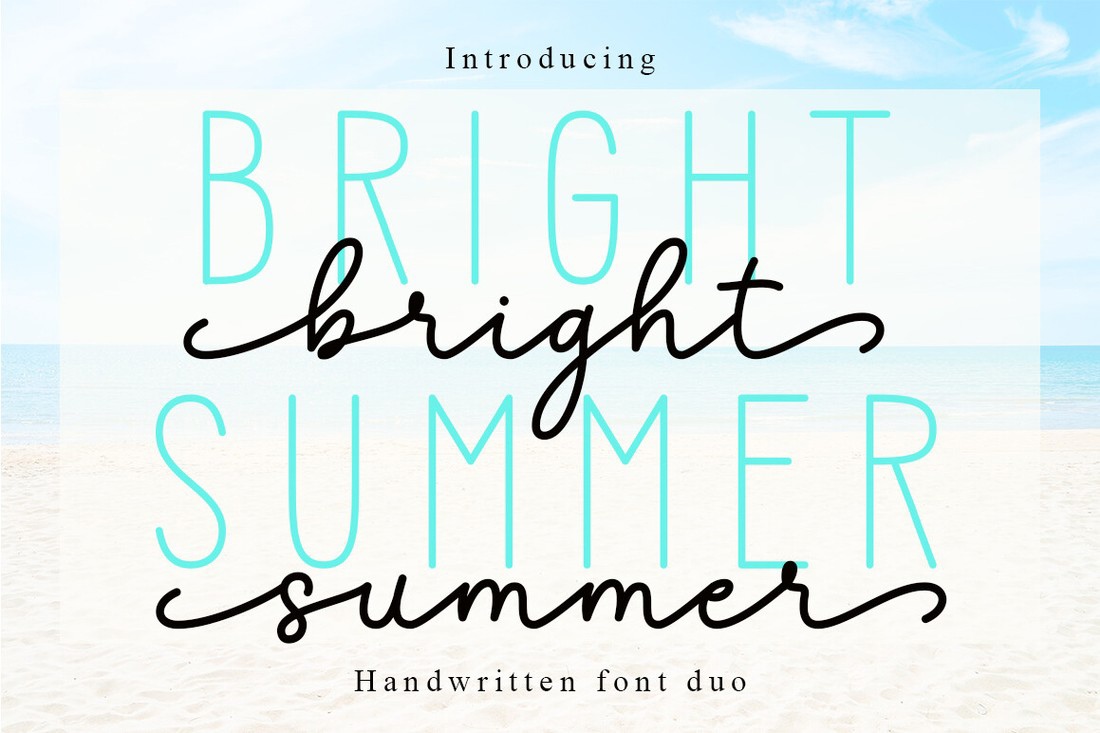 Ejemplo de fuente Bright Summer Duo Regular