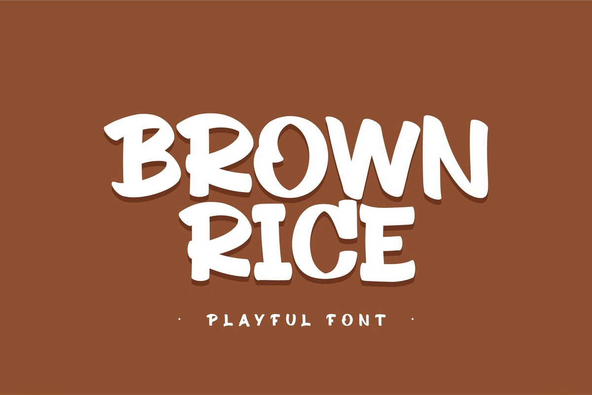 Ejemplo de fuente Brown Rice Regular