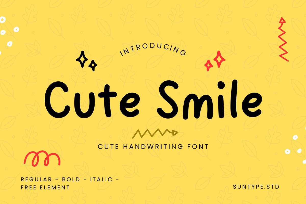 Ejemplo de fuente Cute Smile Regular