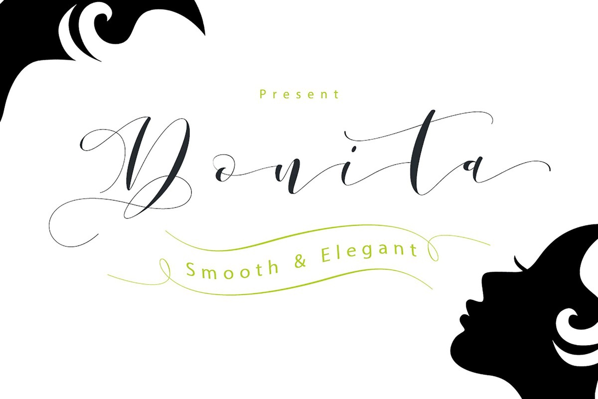 Ejemplo de fuente Donita Script Handscript