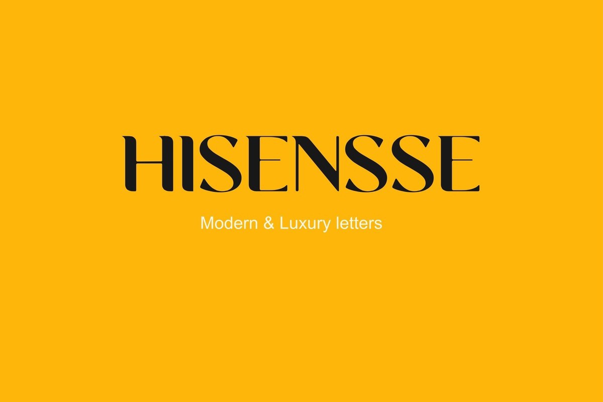 Ejemplo de fuente Hisensse Regular